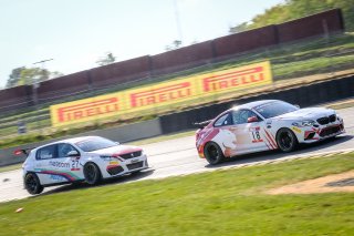 #18 VSF Sport - Amplitude automobile FRA BMW M2 CS Racing Steven PALETTE  FRA TBD  TC, #27 JSB Comp&eacute;tition FRA Peugeot 308 RC  Fred CAPRASSE BEL   TC, Race 2
 | SRO / Dirk Bogaerts Photography